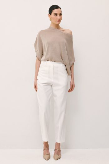 Zelia Lurex Knit – Beige - Image 4