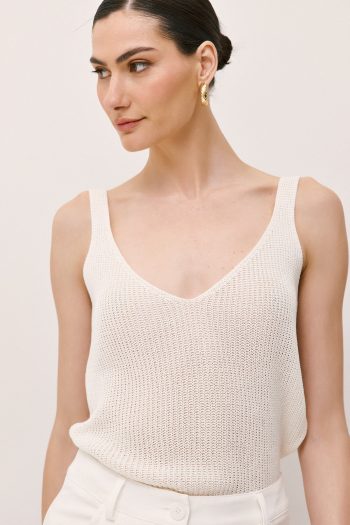 Mia Knit Top – Ecru