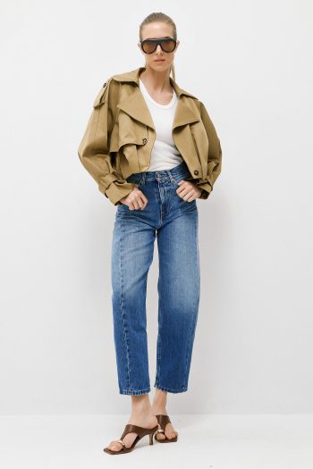 Bella Short Trench – Beige - Image 5