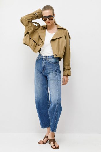 Bella Short Trench – Beige - Image 4