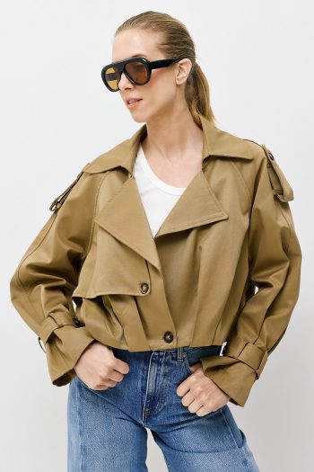 Bella Short Trench – Beige