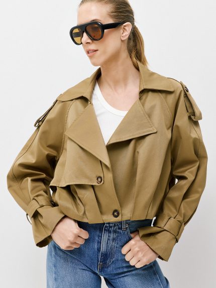 Bella Short Trench – Beige