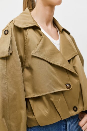 Bella Short Trench – Beige - Image 3