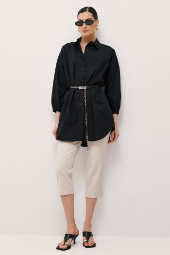 Demi Capri Pants – Ecru