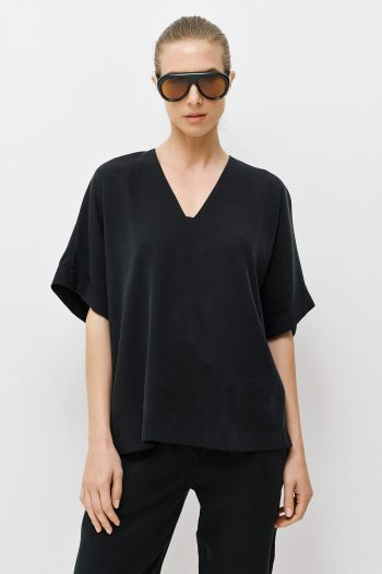 Cupro Blouse Set – Black - Image 5