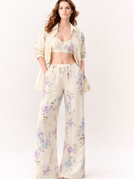 Devon Floral Set – Yellow