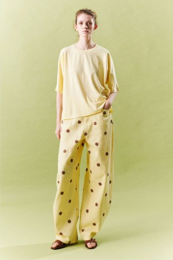 Frankie Dot Denim Pants – Yellow - Image 2
