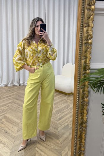 Pixie Denim Pants – Yellow - Image 3