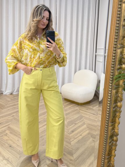 Pixie Denim Pants – Yellow