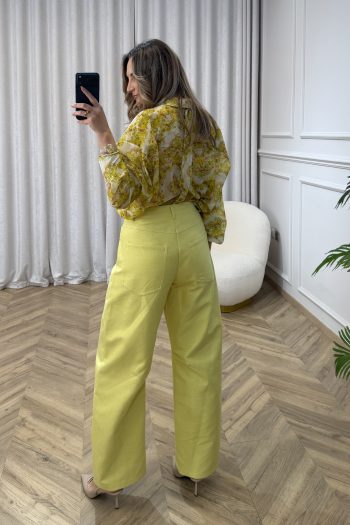 Pixie Denim Pants – Yellow - Image 4