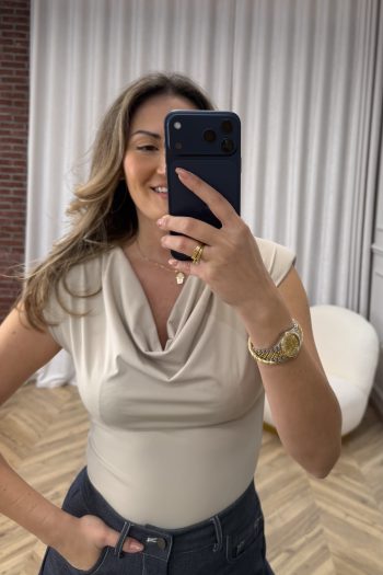 Layla Bodysuit – Beige - Image 2