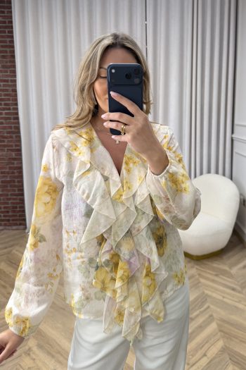 Selina Floral Shirt – Yellow