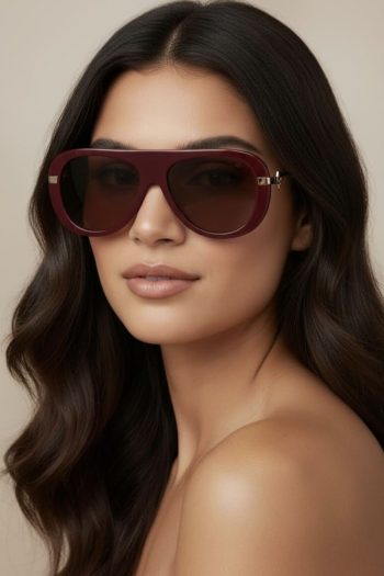 Alexia Sunglasses – Burgundy