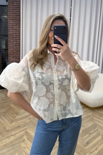 Katie Shirt – Ecru - Image 5