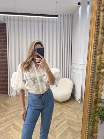 Katie Shirt – Ecru - Image 3