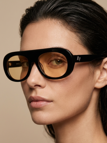 Lexi Sunglasses – Black/Orange