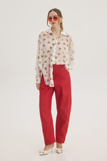 Linda Slouchy Pants – Red