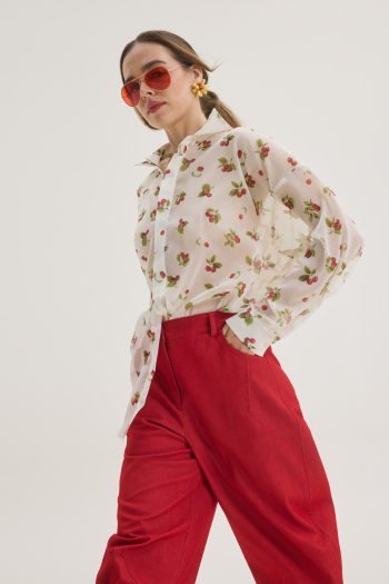 Linda Slouchy Pants – Red - Image 2