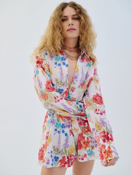 Heatspell Linen Shorts – White