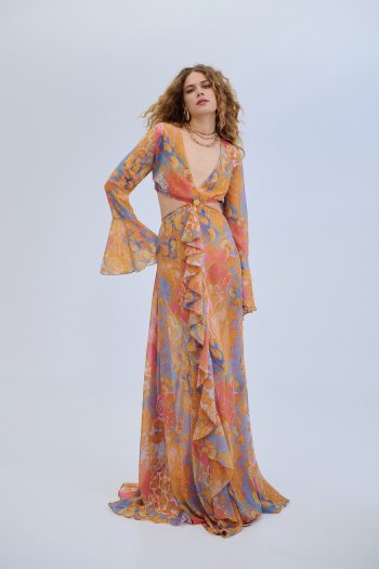 Dawnlight Cutout Maxi Dress – Print - Image 5