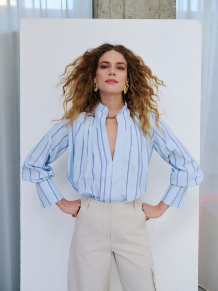 Heatwave Strass Shirt – Striped