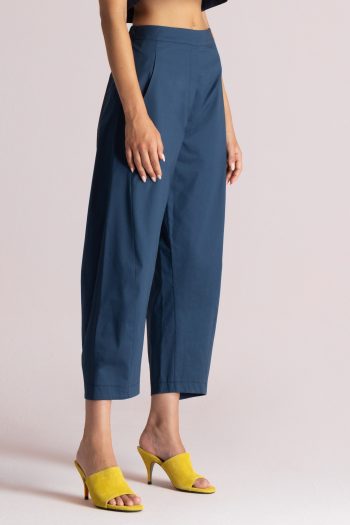 Slouchy Pants – Navy Blue - Image 4