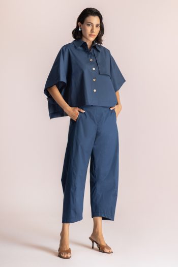 Slouchy Pants – Navy Blue - Image 3