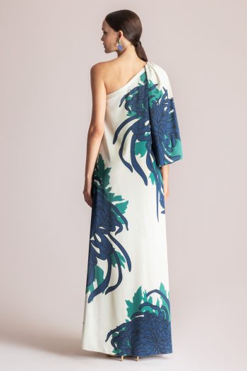 August One Shoulder Dress – Print - Image 3