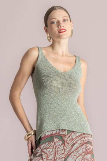 Jill Lurex Knit – Clay