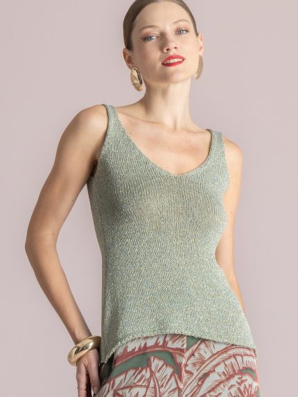 Jill Lurex Knit – Clay