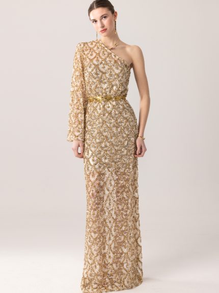 Asteria Maxi Dress – Gold