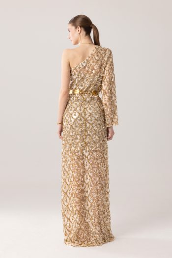 Asteria Maxi Dress – Gold - Image 2