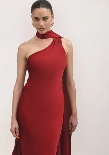 Odette Dress – Red Wine