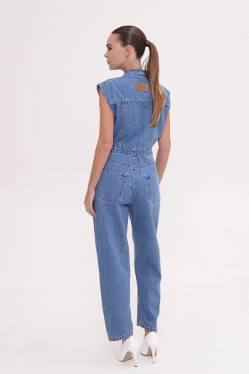 Raven Jumpsuit – Mid Blue - Image 3