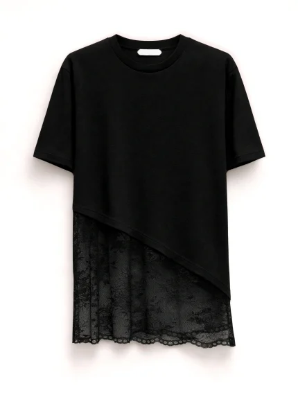 Hilda Lace T-shirt – Black