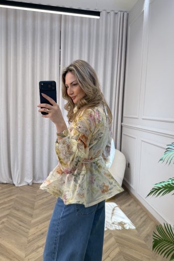 Lily Floral Shirt – Yellow - Image 4