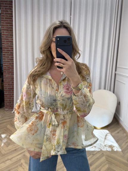 Lily Floral Shirt – Yellow