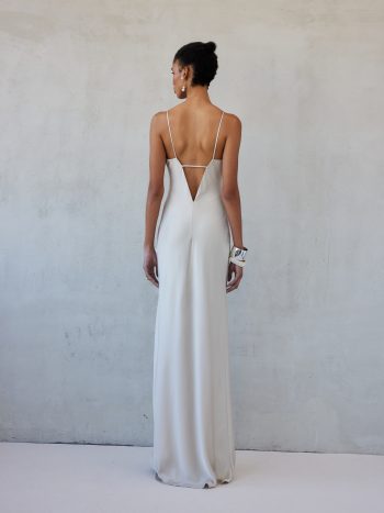 Luisa Dress – Greige - Image 3