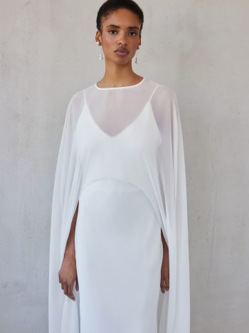 Long Sleeve Cape – Off White