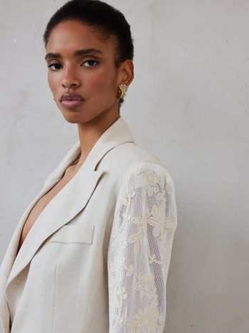 Jacqueline Blazer – Beige - Image 2