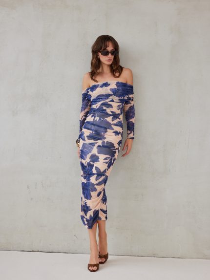 Josephine Dress – Indigo Blossom