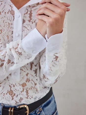 Ariadne Polo Shirt – White - Image 4