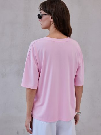 Mia T-shirt – Blossom Pink - Image 4