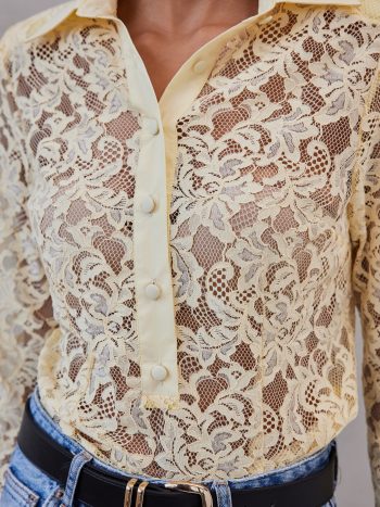 Ariadne Polo Shirt – Butter Yellow - Image 2