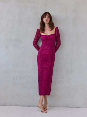 Juliette Dress – Magenta - Image 2