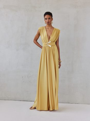 Anabelle Dress – Warm Ochre - Image 3