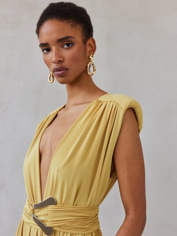 Anabelle Dress – Warm Ochre - Image 2