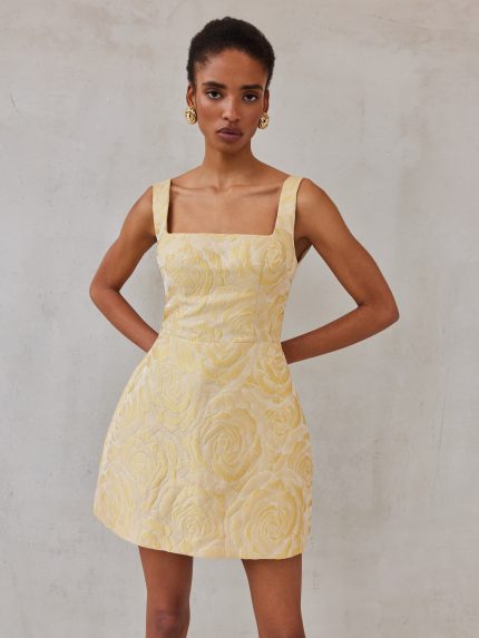 Loretta Dress – Yellow Pastel