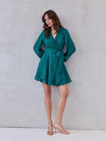Savina Dress – Emerald - Image 4