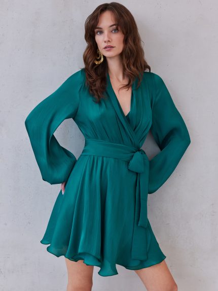 Savina Dress – Emerald